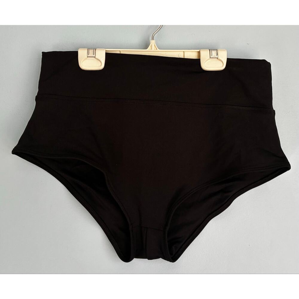 PINK Active High Waist Shortie Briefs Black XL Seamless Stretch NWOT